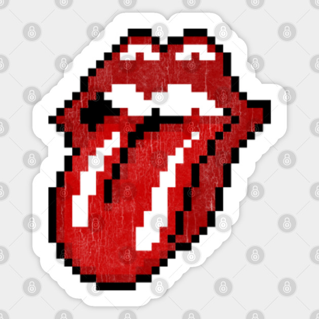 Pixel Lips - Pixel Lips - Sticker | TeePublic